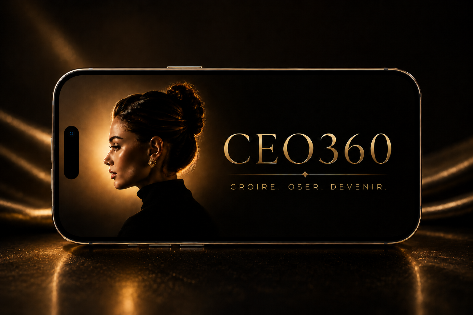 Application CEO360 présentée sur plusieurs appareils