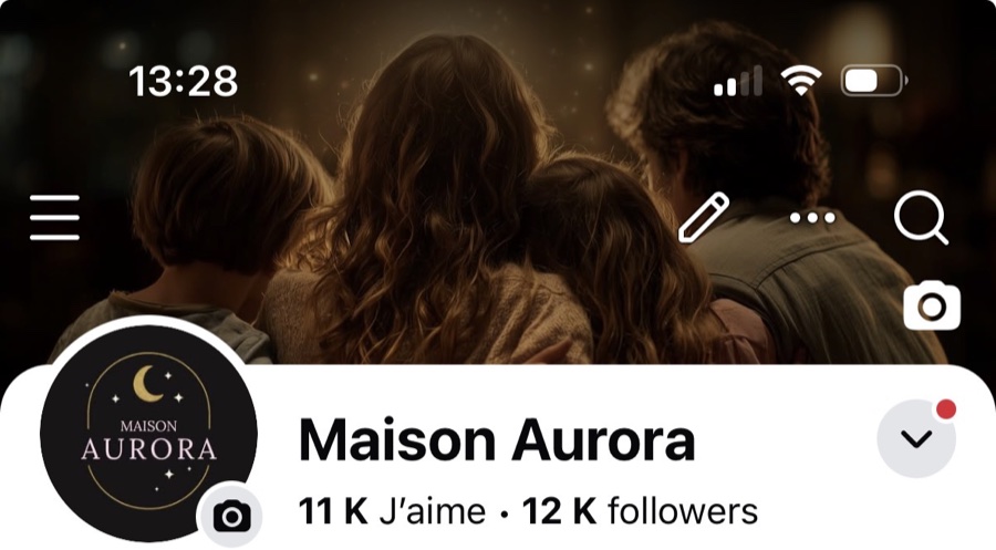 Page Facebook Maison Aurora après trois mois : 12 000 abonnés
